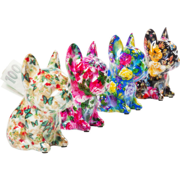 Spardose Dog Fiore 12cm Sortiert