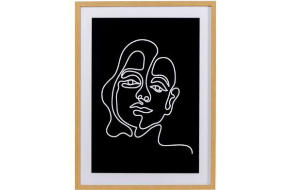 Gerahmtes Bild Faccia Arte Woman 60x80cm