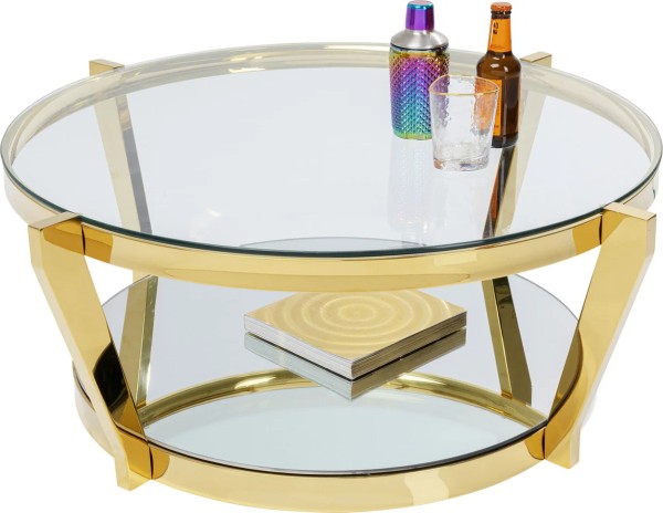 Couchtisch Monocolo Gold Ø90cm