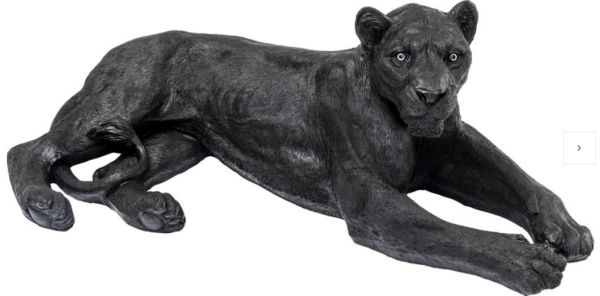 Deko Figur Lion Schwarz 113cm