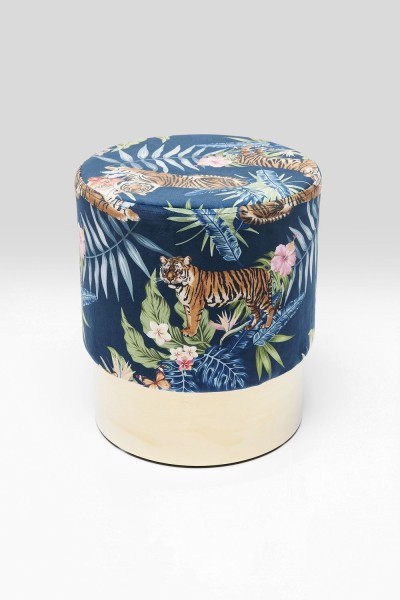 Hocker Cherry Jungle Tiger Gold Ø35cm