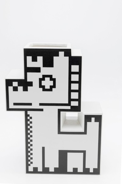 Vase Pixel Dog 25cm