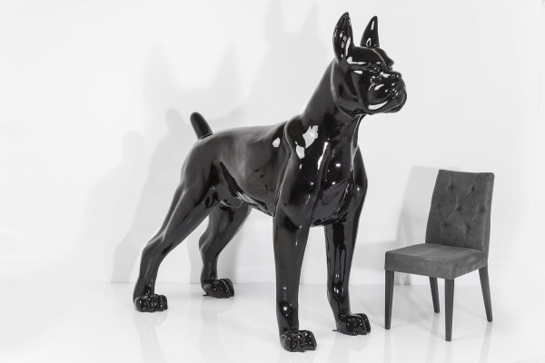 Deko Figur Toto XL Schwarz 180cm