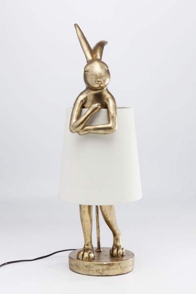 Tischleuchte Animal Rabbit Gold/Weiß 68cm