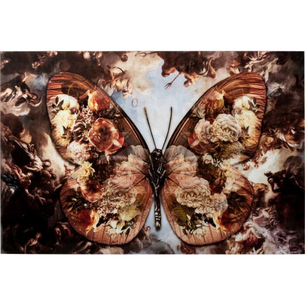 Glasbild Butterfly 150x100cm