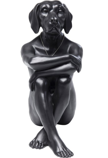 Deko Figur Gangster Dog Black