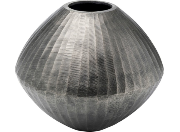 Deko Vase Sacramento Carving Silber Antik 30cm