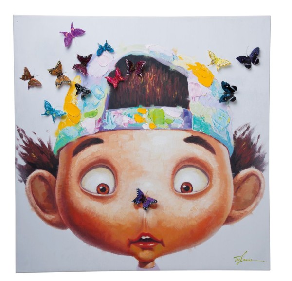 Bild Touched Boy with Butterflies 100x