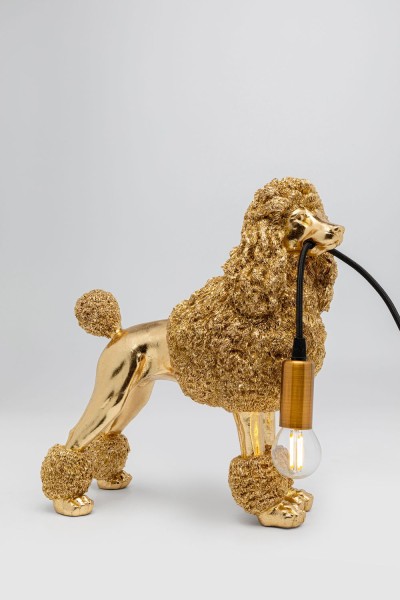 Tischleuchte Animal Poodle Gold 32cm