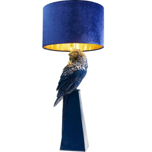 Tichleuchte Parrot Blau 84cm