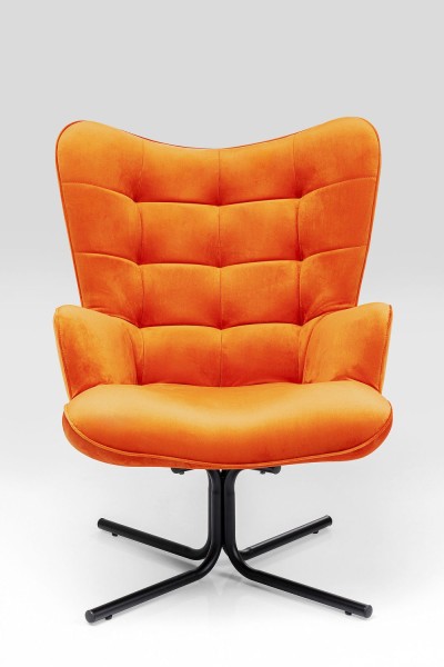 Drehsessel Oscar Velvet Orange