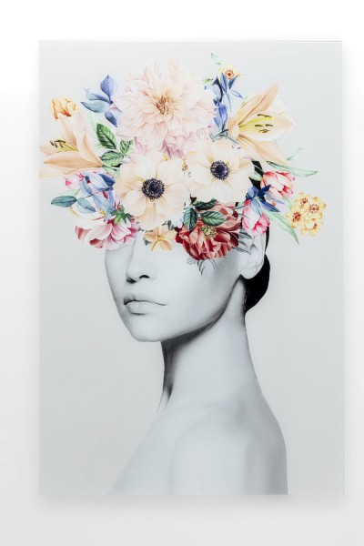 Glasbild Spring Hair 80x120cm