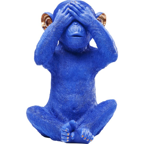 Spardose Monkey Mizaru Blau