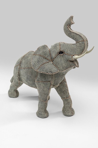 Deko Figur Walking Elephant Pearls