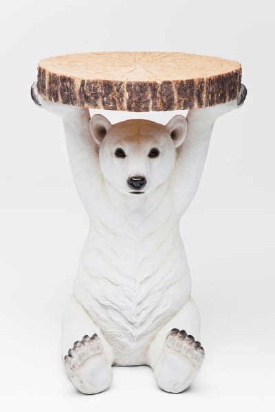 Beistelltisch Animal Polar Bear Ø37cm